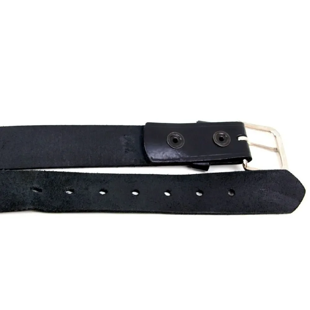 Boston BLACK GENUINE LEATHER 1 3/8